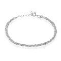 Histoire d'Or Bracelet Abie Torsade Argent Blanc
