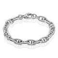 Histoire d'Or Bracelet Nazima Maille Marine Argent Blanc