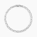 Bracelets sur Grenoble : Histoire d'Or Bracelet Piato Argent Blanc