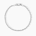 Histoire d'Or Bracelet Ciana Torsade Diamante Argent Blanc