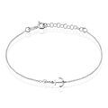 Bracelets sur Grenoble : Histoire d'Or Bracelet Gwenaelle Argent Blanc Perle D'imitation