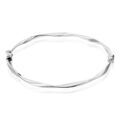 Bijoux sur Grenoble : Histoire d'Or Bracelet Jonc Nathaelae Argent Blanc