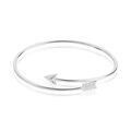Bijoux sur Grenoble : Histoire d'Or Bracelet Jonc Fabienna Argent Blanc