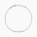 Bracelets sur Grenoble : Histoire d'Or Bracelet Argent Blanc Maic