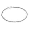 Histoire d'Or Bracelet Maille Azul Argent Blanc