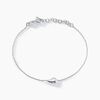 Histoire d'Or Bracelet Curve Argent Blanc