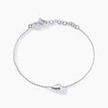 Histoire d'Or Bracelet Curve Argent Blanc