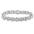Histoire d'Or Bracelet Carola Maille Jaseron Argent Blanc