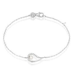 Histoire d'Or Bracelet Akiko Argent Blanc Perle De Culture Et Oxyde De Zirconium