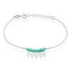 Histoire d'Or Bracelet Polyna Argent Blanc Pierre De Synthese
