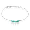 Histoire d'Or Bracelet Polyna Argent Blanc Pierre De Synthese