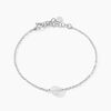 Histoire d'Or Bracelet Evren Argent Blanc Pierre De Synthese