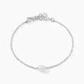 Histoire d'Or Bracelet Evren Argent Blanc Pierre De Synthese