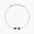 Bracelets sur Grenoble : Histoire d'Or Bracelet Argent Blanc Brenna Oxydes De Zirconium