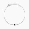 Histoire d'Or Bracelet Lylwenn Argent Blanc Oxyde De Zirconium Noir