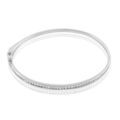 Bijoux sur Grenoble : Histoire d'Or Bracelet Jonc Laurianne Argent Blanc Oxyde De Zirconium