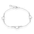Histoire d'Or Bracelet Triple Argent Blanc Oxyde De Zirconium