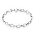 Histoire d'Or Bracelet Jonc Tehei Argent Blanc Oxyde De Zirconium