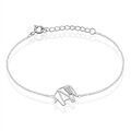 Histoire d'Or Bracelet Origami Argent Blanc Oxyde De Zirconium