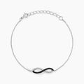 Bracelets sur Grenoble : Histoire d'Or Bracelet Prudentia Argent Blanc Oxyde De Zirconium
