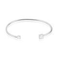 Histoire d'Or Bracelet Jonc Rio Argent Blanc Oxyde De Zirconium