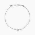 Histoire d'Or Bracelet Court Argent Blanc Lylwenn Oxyde De Zirconium
