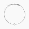 Bracelets sur Grenoble : Histoire d'Or Bracelet Argent Laureto Oxydes De Zirconium