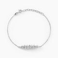 Histoire d'Or Bracelet Argent Blanc Precieux Flocon Oxyde De Zirconium