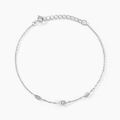 Bracelets sur Grenoble : Histoire d'Or Bracelet Gypsie Argent Blanc Oxyde De Zirconium