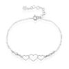 Histoire d'Or Bracelet Love Love Argent Blanc Oxyde De Zirconium