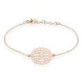 Bracelets sur Grenoble : Histoire d'Or Bracelet Rotonda Argent Rose