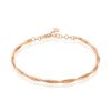 Histoire d'Or Bracelet Abie Torsade Argent Rose