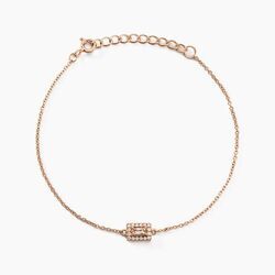 Histoire d'Or Bracelet Rio Argent Rose Oxyde De Zirconium