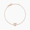 Histoire d'Or Bracelet Suzon Argent Rose Oxyde De Zirconium