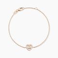 Histoire d'Or Bracelet Suzon Argent Rose Oxyde De Zirconium