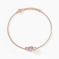 Histoire d'Or Bracelet Atieno Argent Rose Oxyde De Zirconium