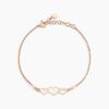Histoire d'Or Bracelet Love Love Argent Rose Oxyde De Zirconium