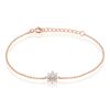 Histoire d'Or Bracelet Lorraine Argent Rose Oxyde De Zirconium