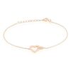 Histoire d'Or Bracelet Elanda Argent Rose Oxyde De Zirconium