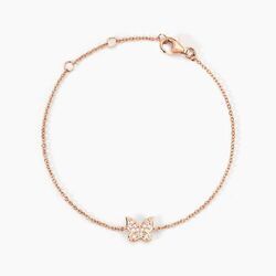 Histoire d'Or Bracelet Anne-lise Argent Rose Oxyde De Zirconium