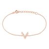 Histoire d'Or Bracelet Nollia Argent Rose Oxyde De Zirconium