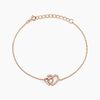 Histoire d'Or Bracelet Donatiane Argent Rose Oxyde De Zirconium