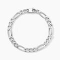 Histoire d'Or Bracelet Vivian Maille Alternee 1/3 Argent Blanc