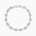 Bracelets sur Grenoble : Histoire d'Or Bracelet Carrus Argent Blanc