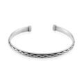Bijoux sur Grenoble : Histoire d'Or Bracelet Jonc Oscaro Argent Gris