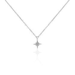Histoire d'Or Collier Alcyone Argent Blanc