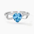 Histoire d'Or Bague Atieno Argent Blanc Oxyde De Zirconium