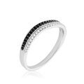 Histoire d'Or Bague Liraz Argent Blanc Oxyde De Zirconium