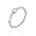 Histoire d'Or Bague Maryne Argent Blanc Oxyde De Zirconium