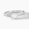 Histoire d'Or Bague Solitaire Mathylda Argent Blanc Oxyde De Zirconium